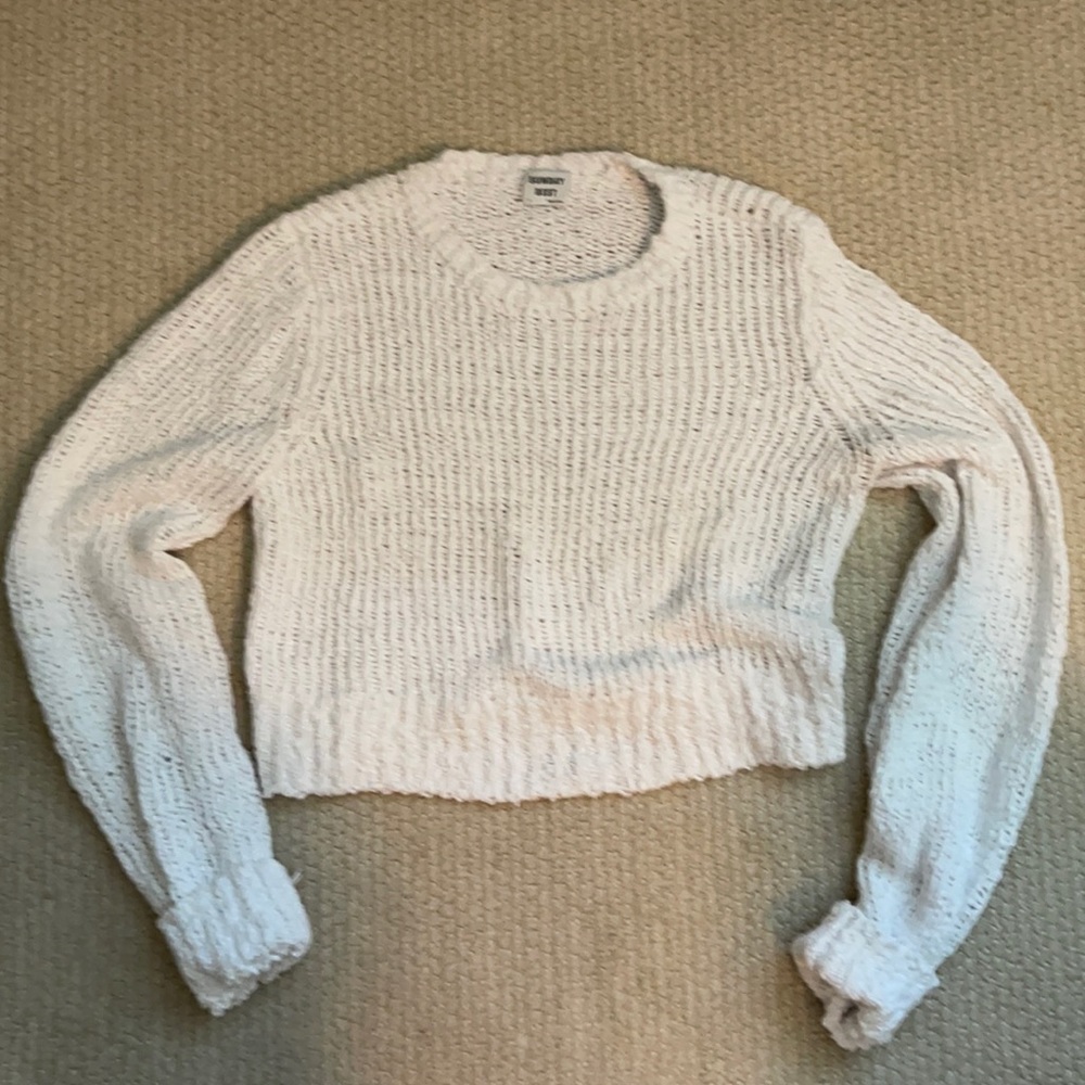 Aritzia White Knit Sweater